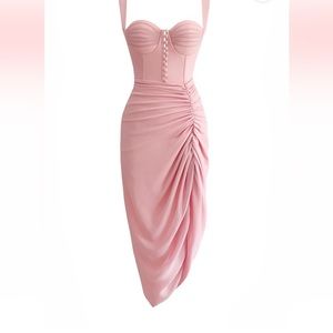 Never Worn Adeirlina Dress In Celestial Pink, US Size Medium.